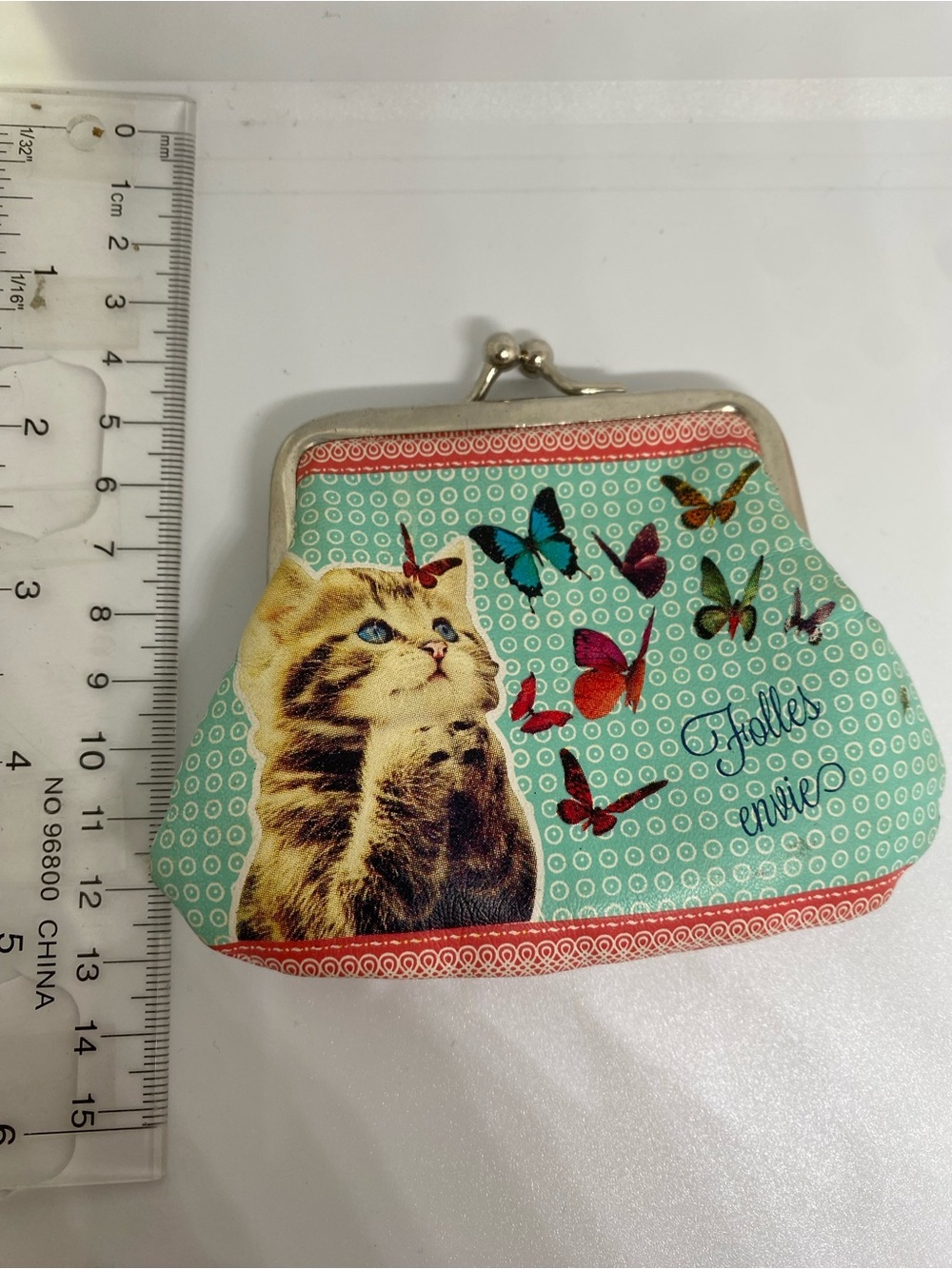 Cute Kitten Butterfly Coin Purse DLP Derriere la porte paris brand